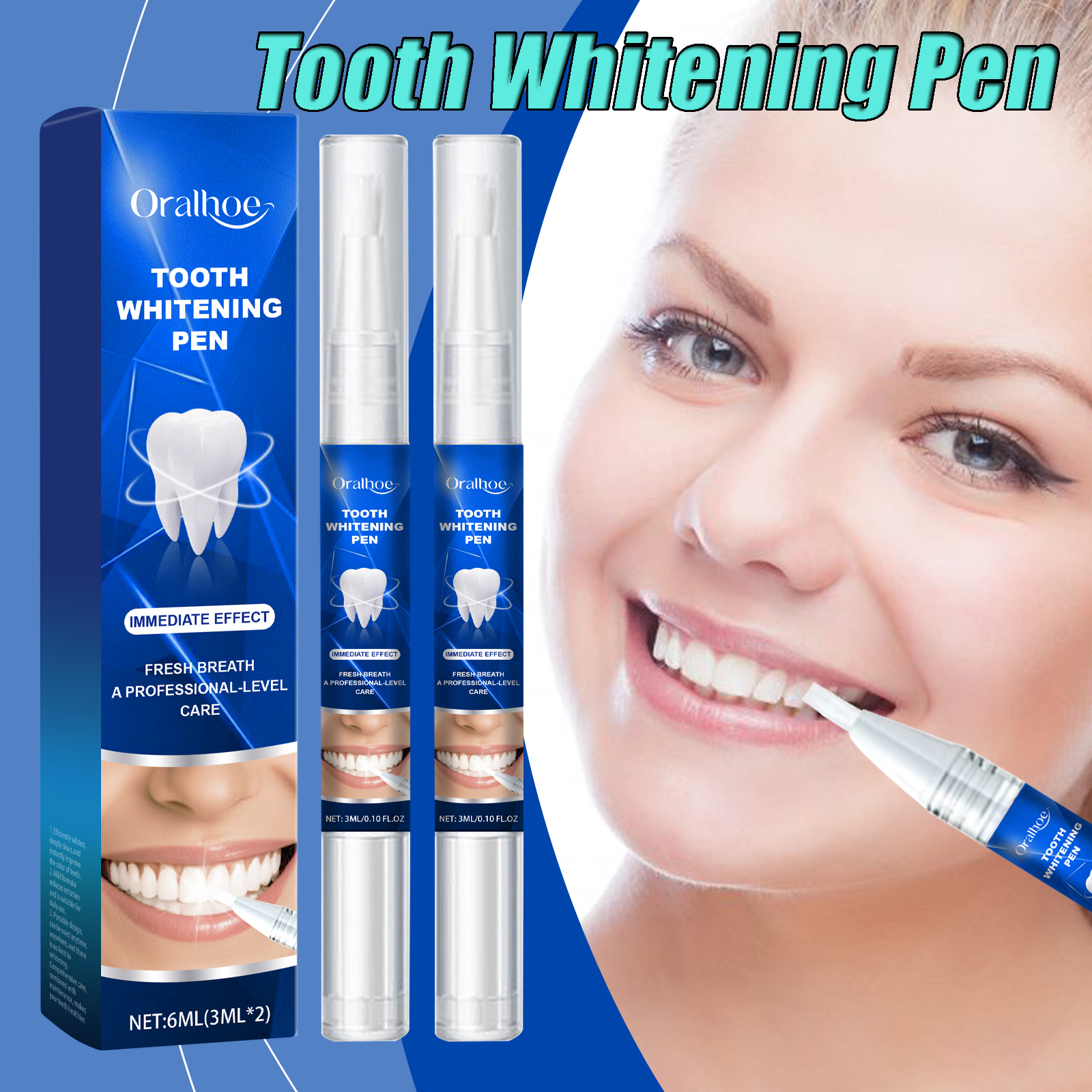 Teeth Whitening Gel Pen - Teeth Cleaning Essence Pen Tooth Cleaning