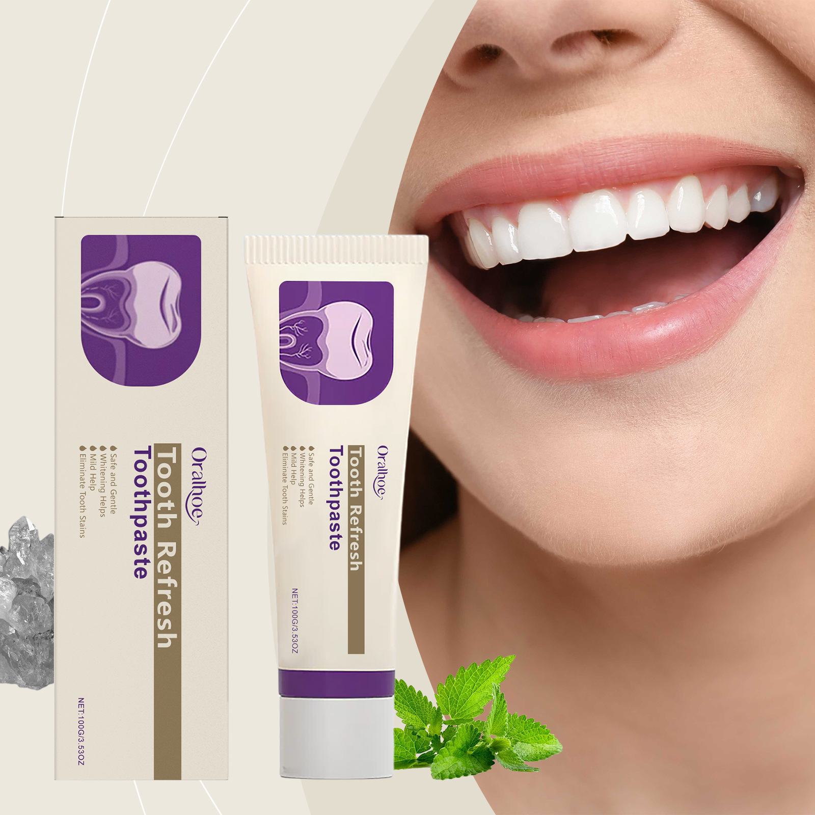 Remineralizing Toothpaste - Teeth Refresh Toothpaste Whitening Freshen Breath