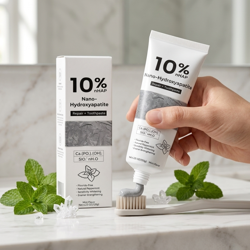 Remineralizing Toothpaste - Nano-Hydroxyapatite Toothpaste Remove Stubborn Stains Brighten