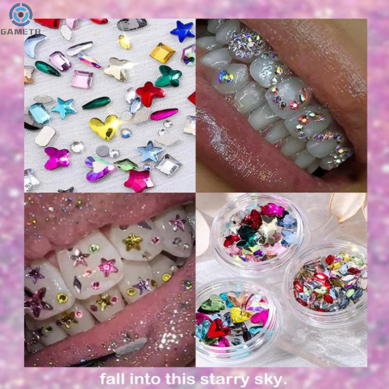 Tooth Gem Kit - 1 Set Dental Tooth Gems Crystal