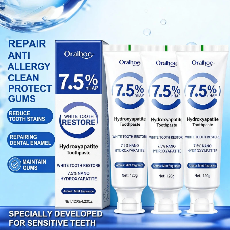 Remineralizing Toothpaste - Enamel Protection Toothpaste with 7.5 Hydroxyapatite