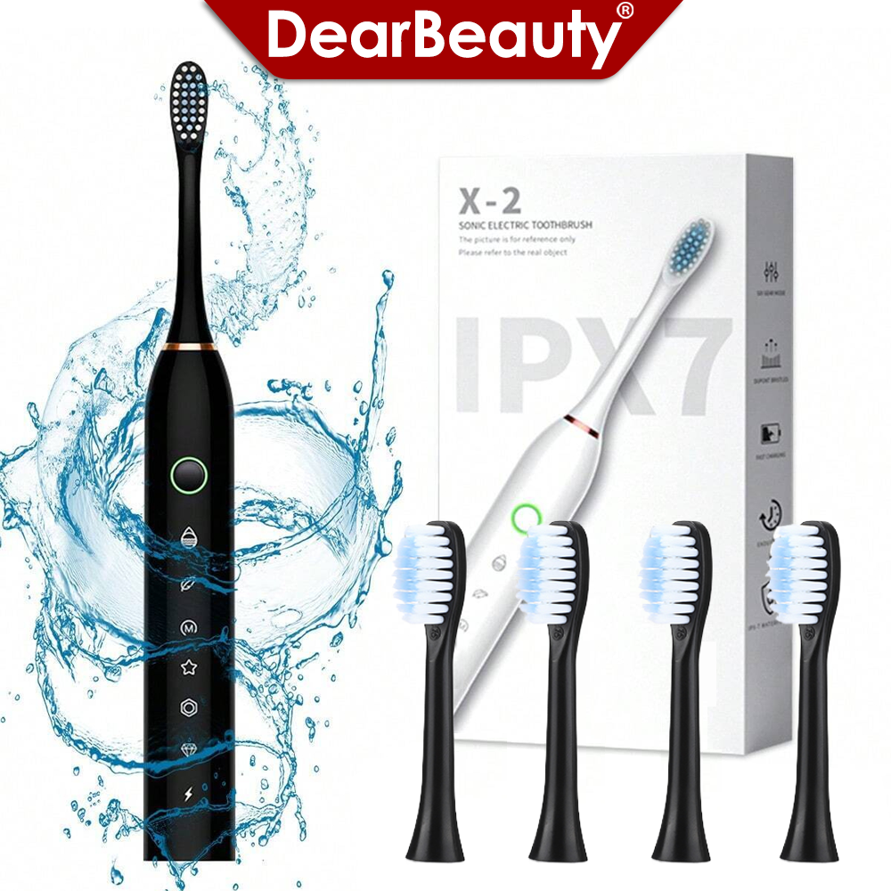 Teeth Whitening Toothbrush - Electric Sonic Toothbrush Rechargeable 6 Mode
