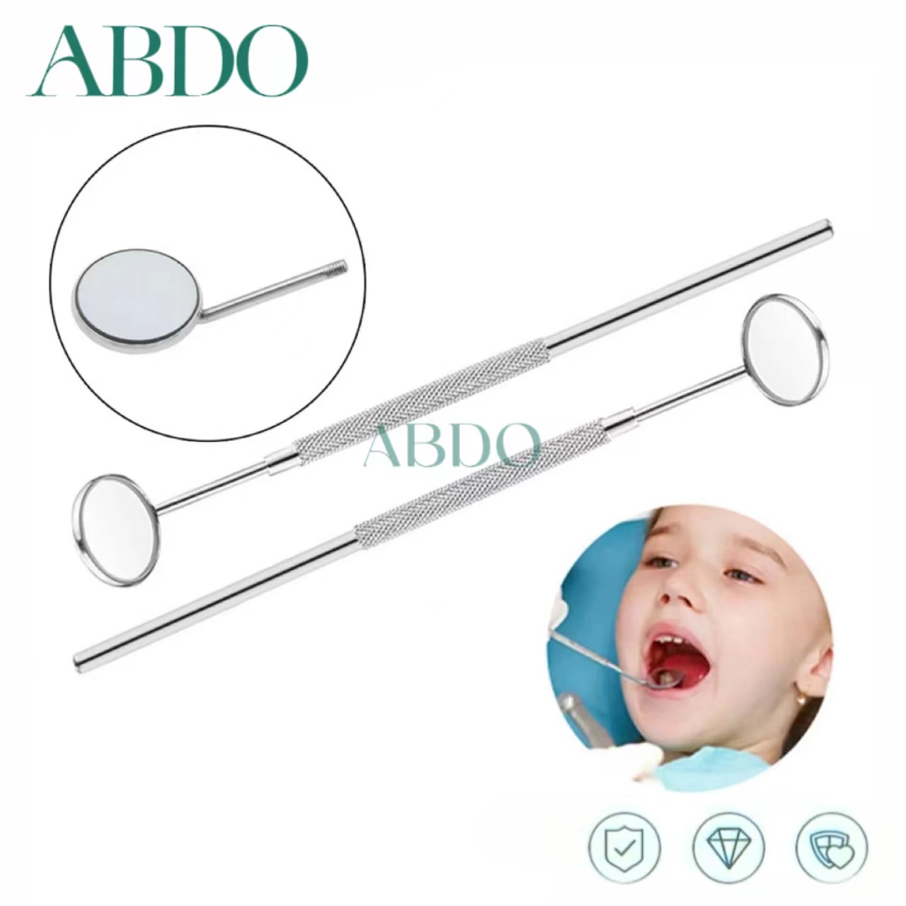 10 Set Dental Mouth Mirrors Ch - Teeth Whitening Kit ulasan dan harga