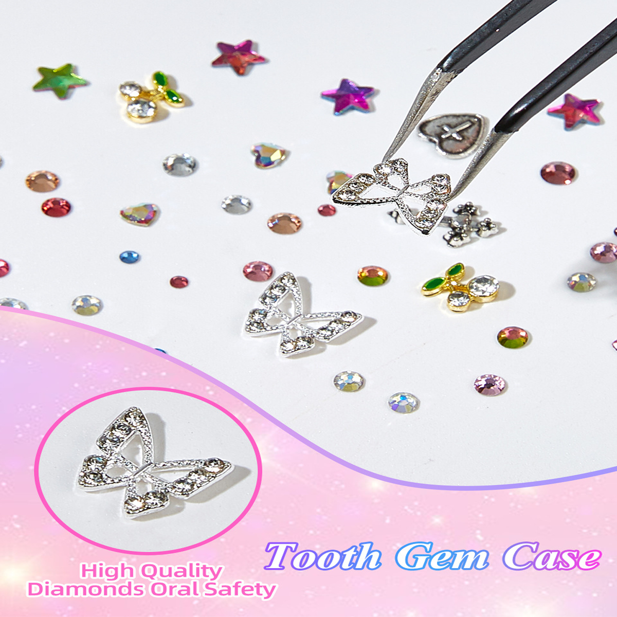 1 Set Fashion Professional Too - Tooth Gem Kit ulasan dan harga