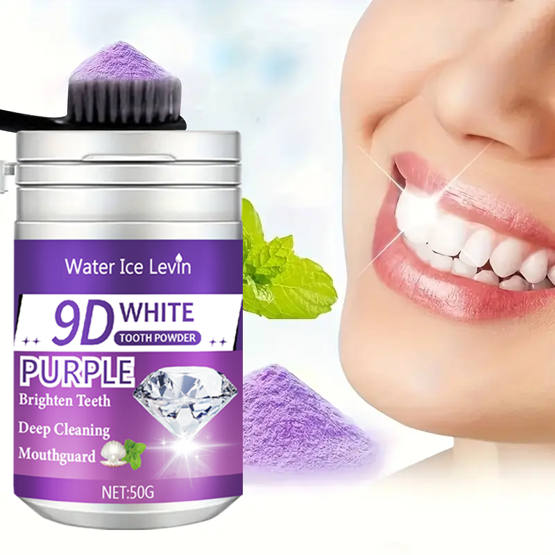 9D White Purple Toothpowder. B - Teeth Whitening Instant ulasan dan harga