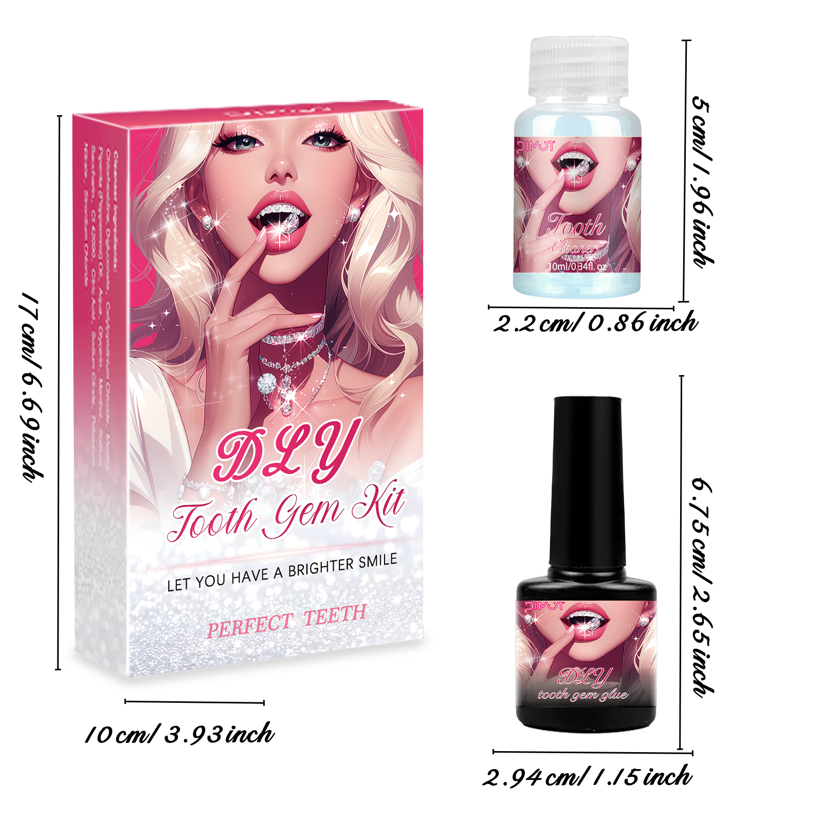 Semi-Permanent Tooth Gem Kit T - Tooth Gem Kit ulasan dan harga