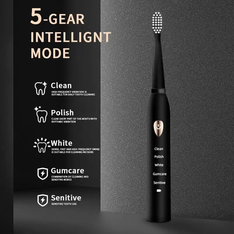 Electric Toothbrush 5-gear Mod - Teeth Whitening Toothbrush ulasan dan harga