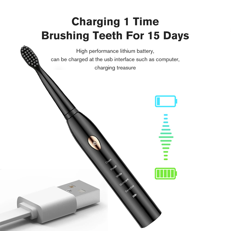 Electric Toothbrush 5-gear Mod - Teeth Whitening Toothbrush ulasan dan harga