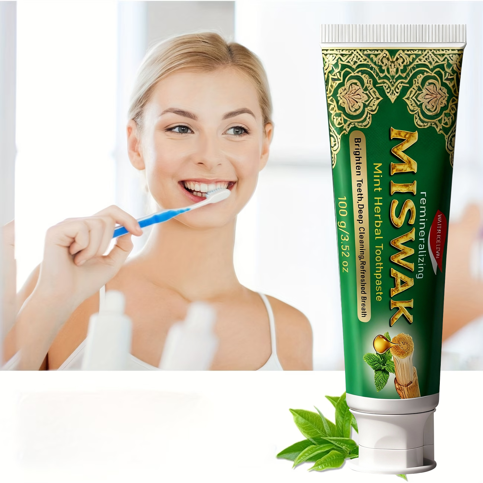Miswak Remineralizing Mint Her - Teeth Whitening Thailand ulasan dan harga