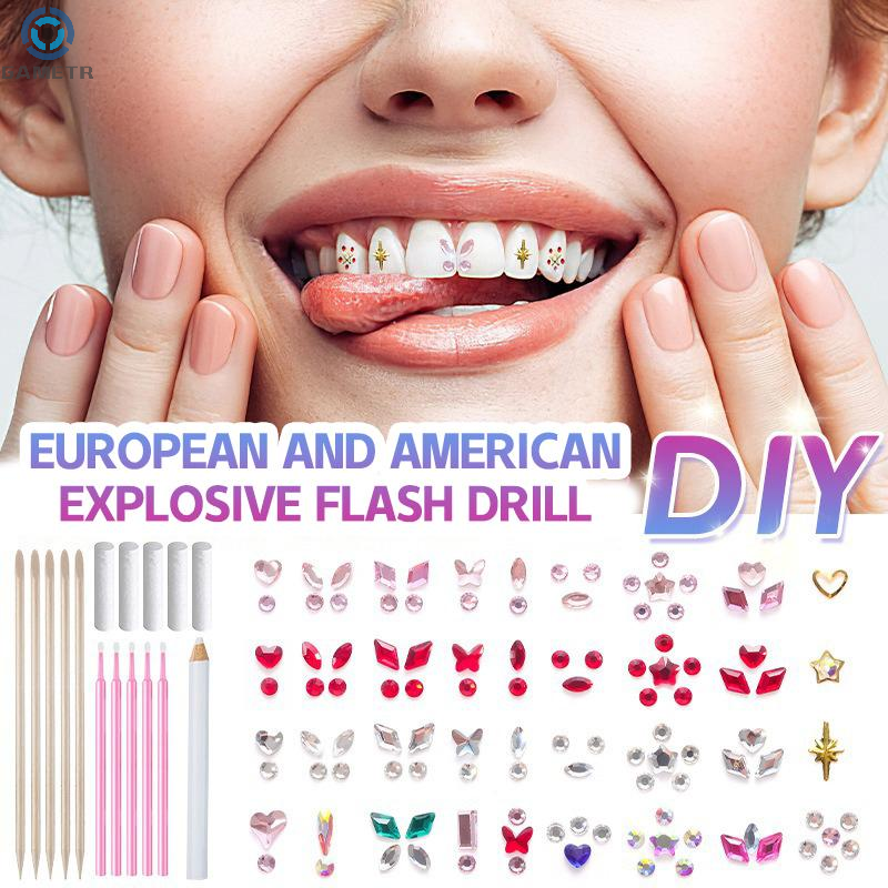1 Set Dental Tooth Gems Crysta - Tooth Gem Kit ulasan dan harga