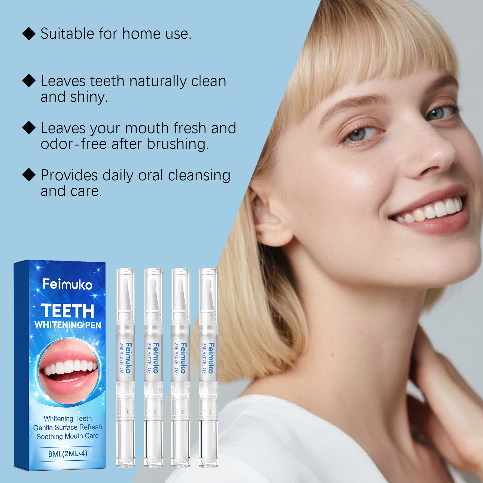 Feimuko 8ml Teeth Gel Pen Gent - Teeth Whitening Gel Pen ulasan dan harga