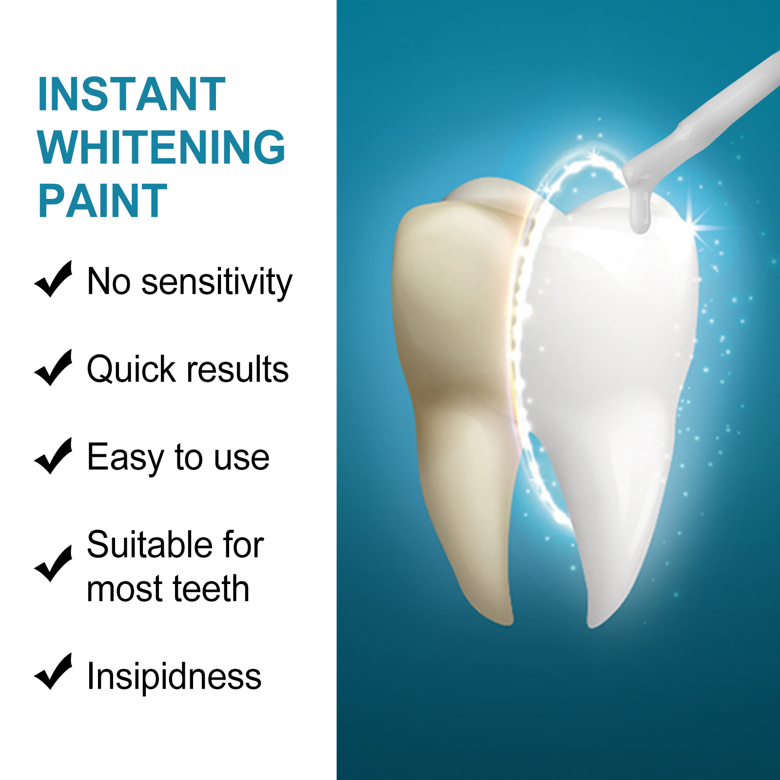 Instant Teeth Whitening Paint  - Remineralizing Toothpaste ulasan dan harga