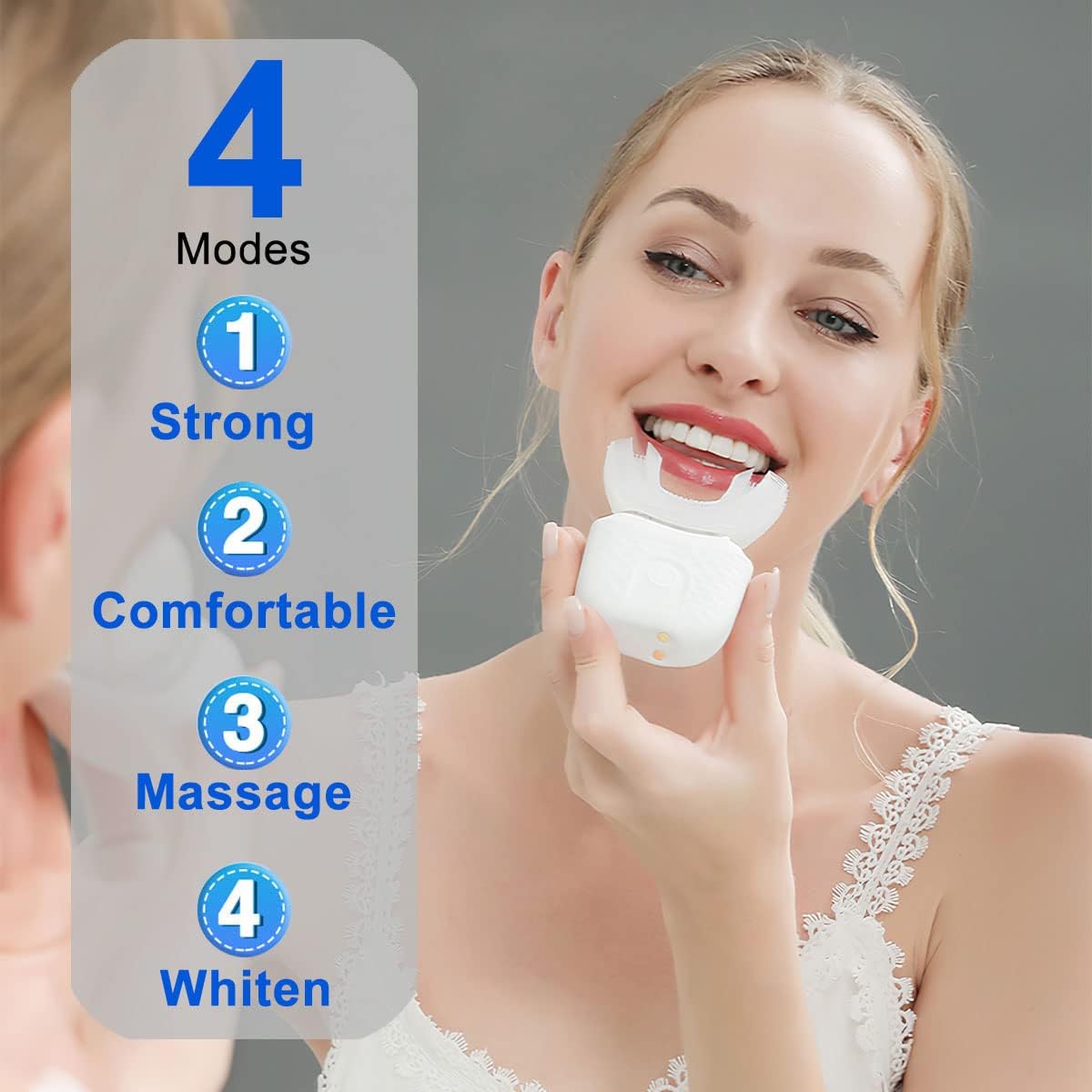 Dental Care U shape electric t - Teeth Whitening Toothbrush ulasan dan harga
