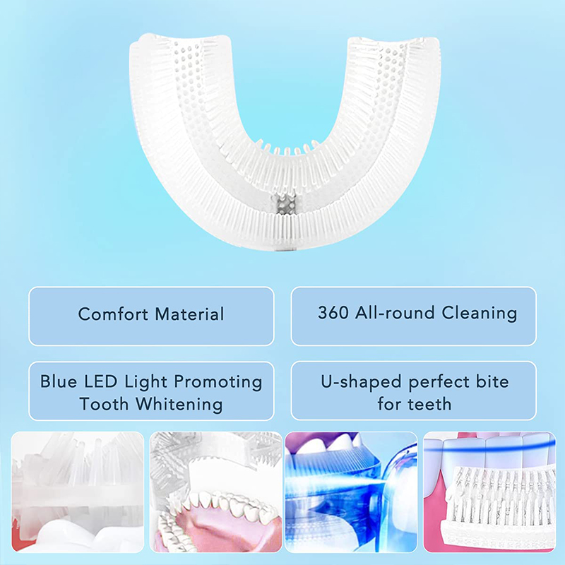 Dental Care U shape electric t - Teeth Whitening Toothbrush ulasan dan harga