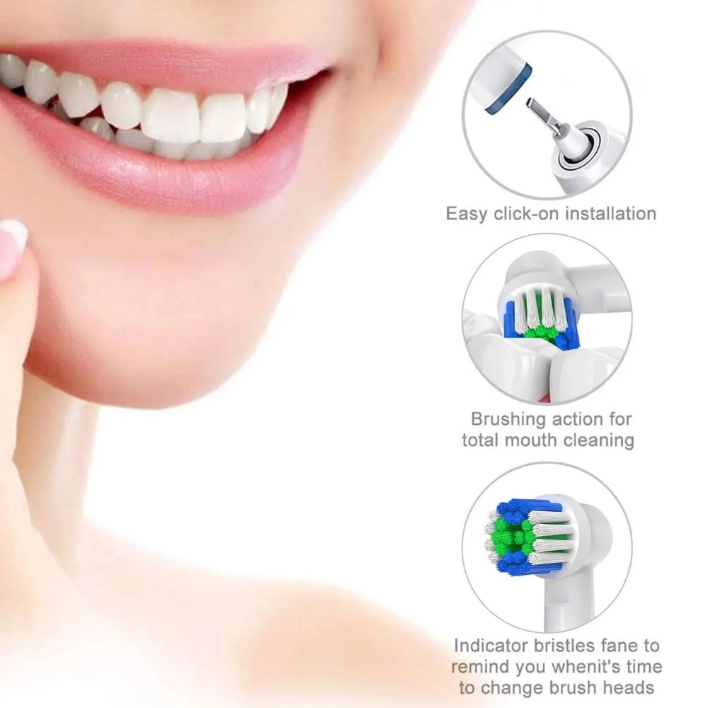 20pcs Electric Toothbrush Head - Teeth Whitening Machine Professional ulasan dan harga