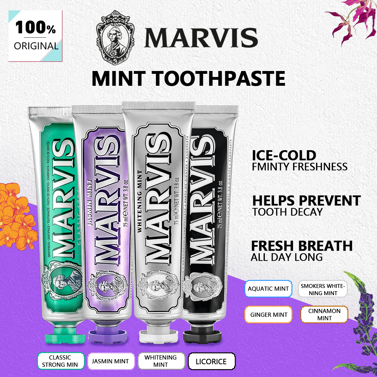 Marvis Toothpaste 85ml,Deep Cl - Remineralizing Toothpaste ulasan dan harga