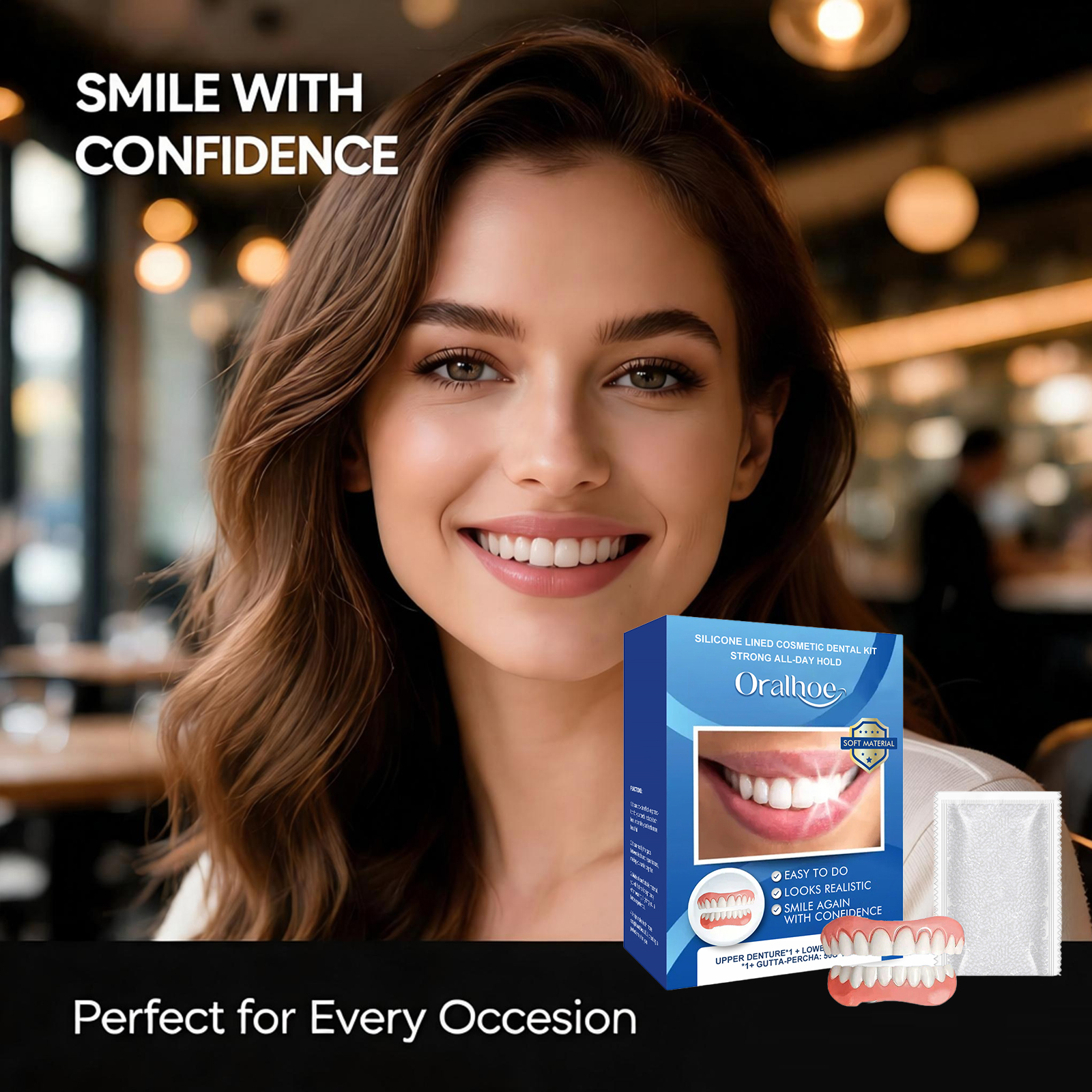 Silicone Lined Cosmetic Dental - Teeth Whitening Instant ulasan dan harga