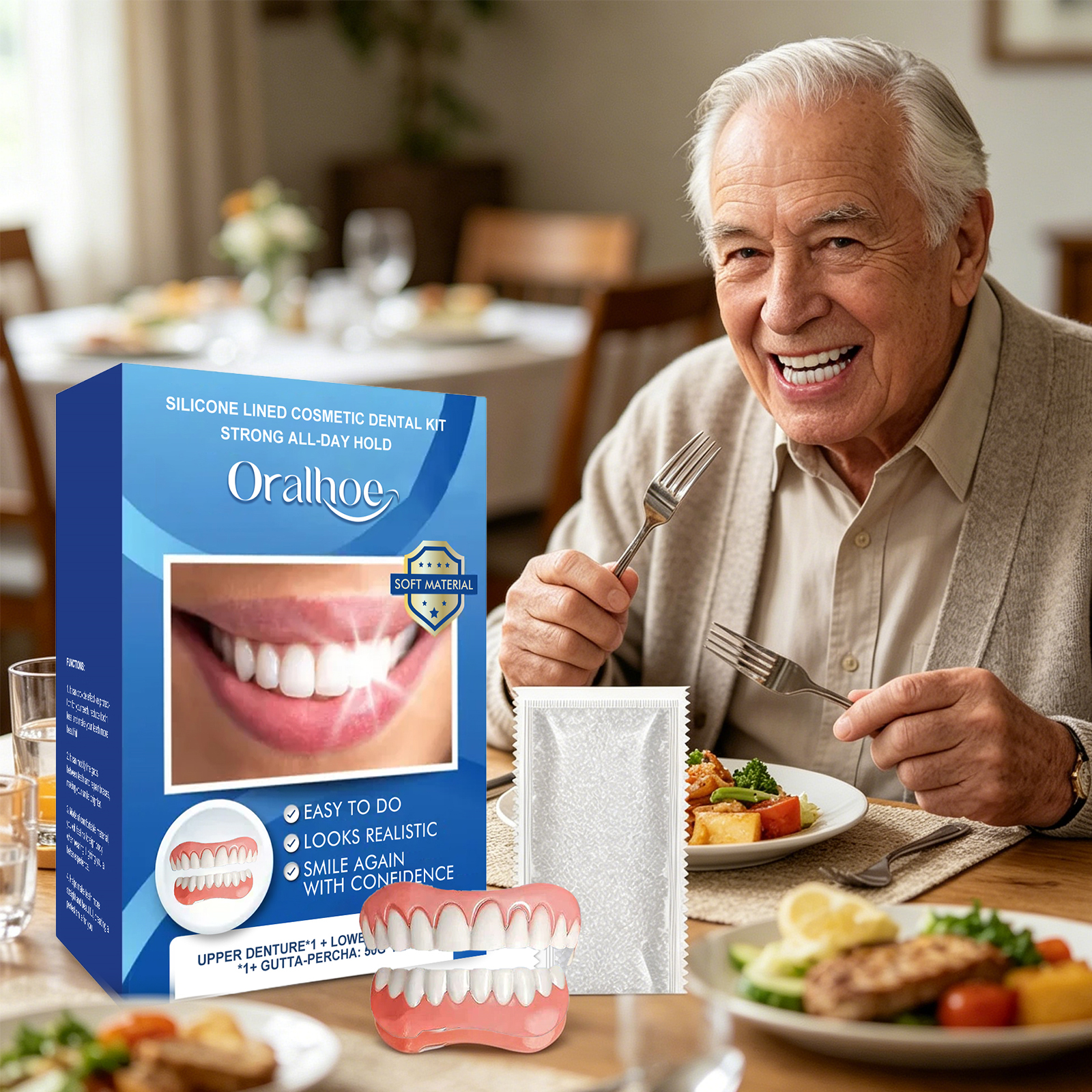 Silicone Lined Cosmetic Dental - Teeth Whitening Instant ulasan dan harga