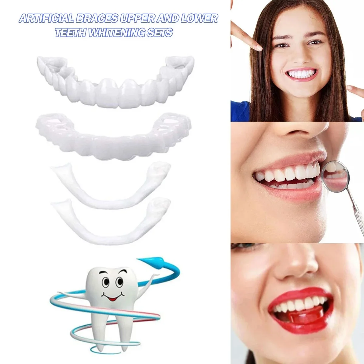 Teeth Veneers Whitening Dentur - Teeth Whitening Kit ulasan dan harga