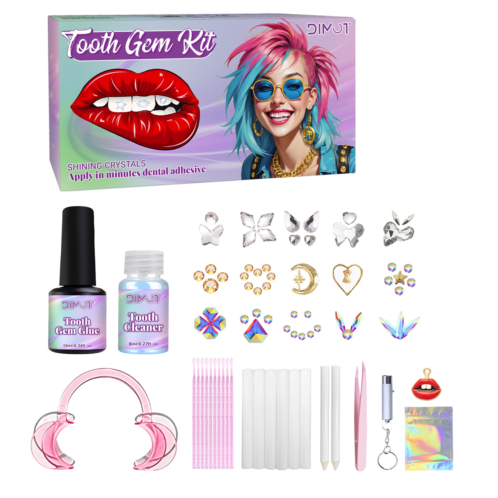 Tooth Gem Kit Tooth DIY Crysta - Tooth Gem Kit ulasan dan harga