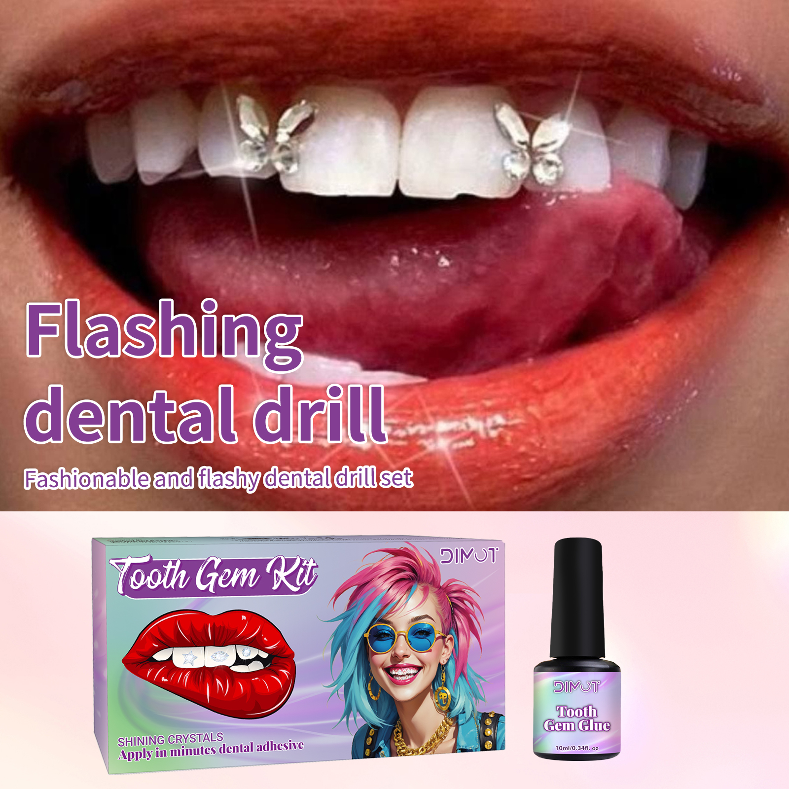 Tooth Gem Kit Tooth DIY Crysta - Tooth Gem Kit ulasan dan harga