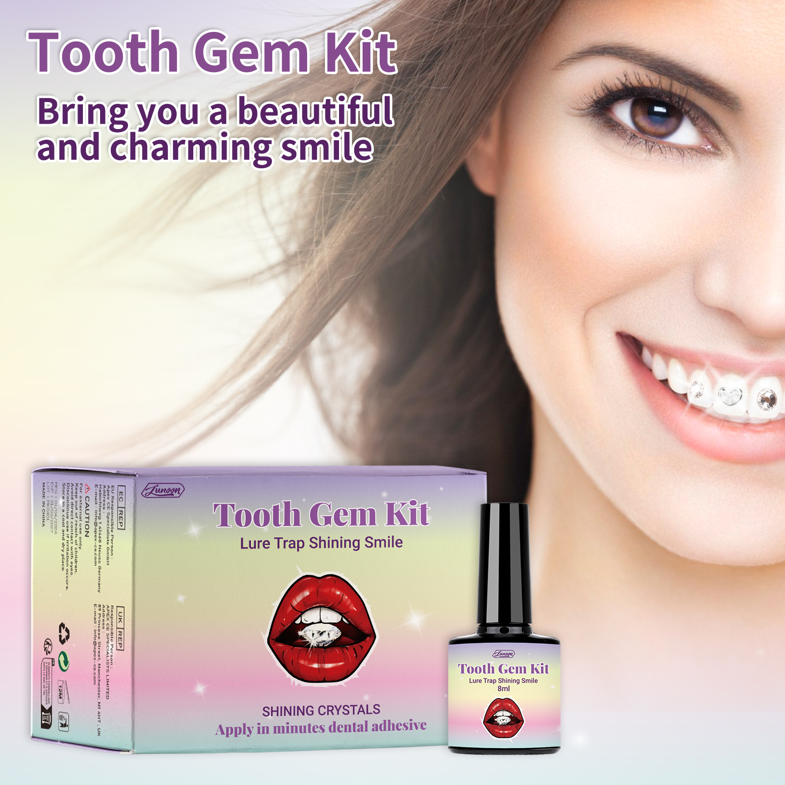 Tooth Gem Kit 1 Set Profession - Tooth Gem Kit ulasan dan harga