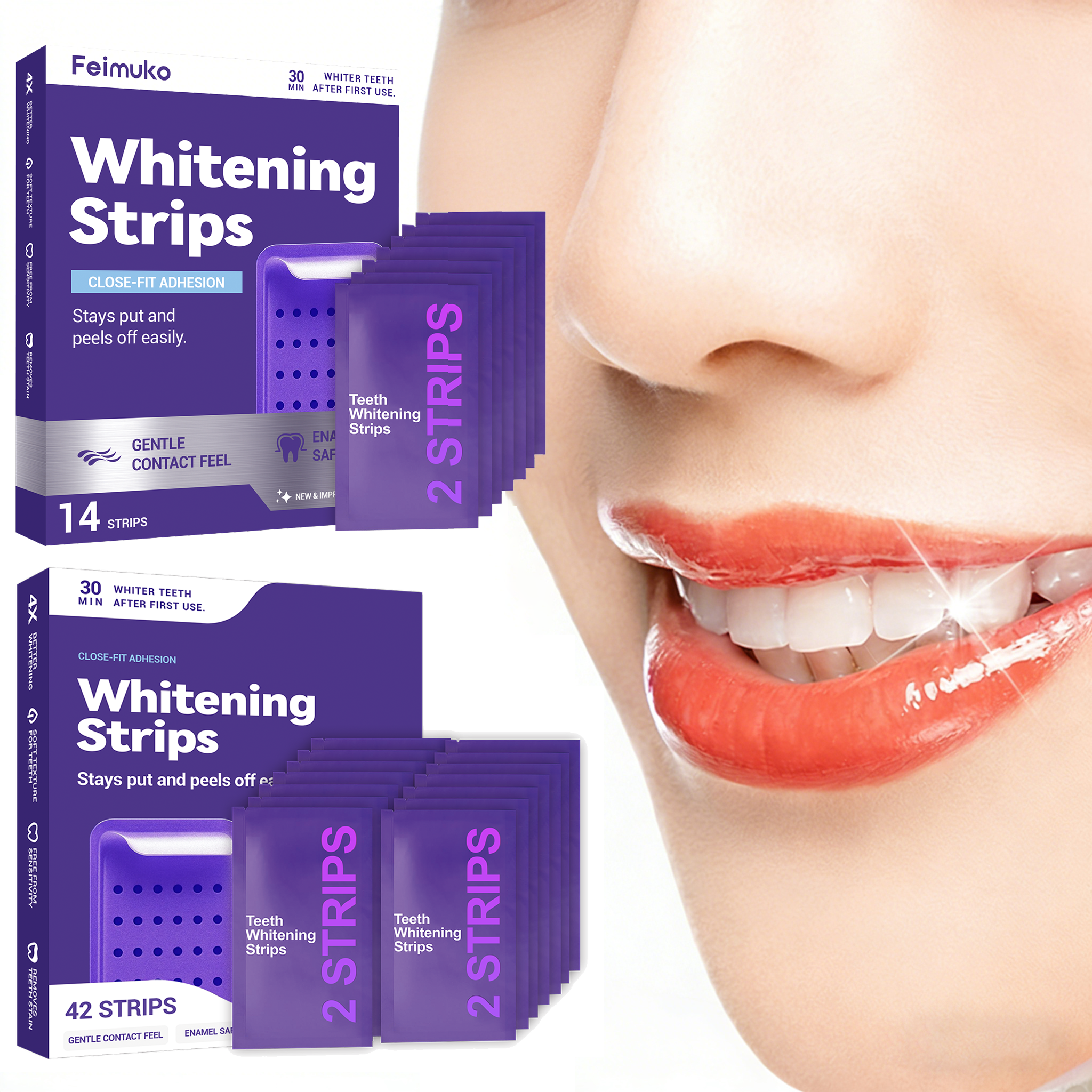 Purple Teeth Whitening Strips  - Teeth Whitening/Bleaching ulasan dan harga