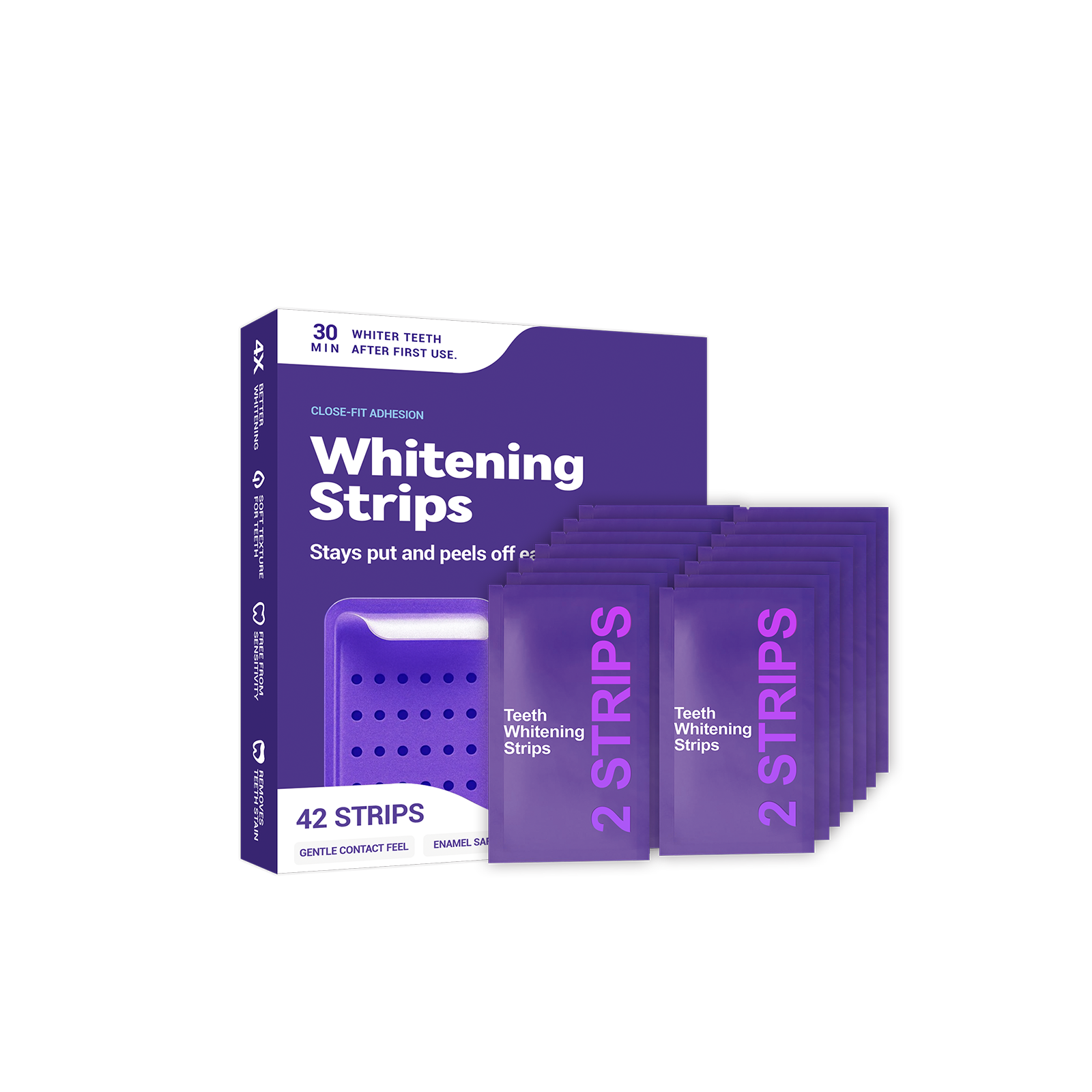 Purple Teeth Whitening Strips  - Teeth Whitening/Bleaching ulasan dan harga