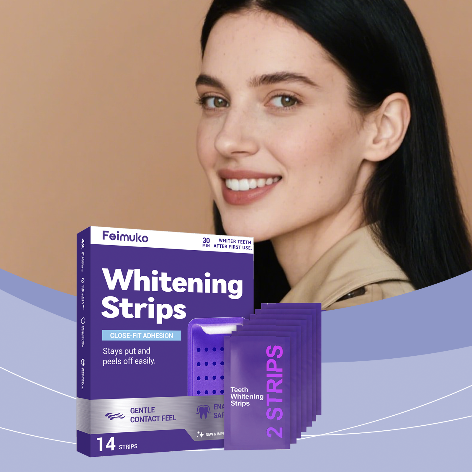 Purple Teeth Whitening Strips  - Teeth Whitening/Bleaching ulasan dan harga