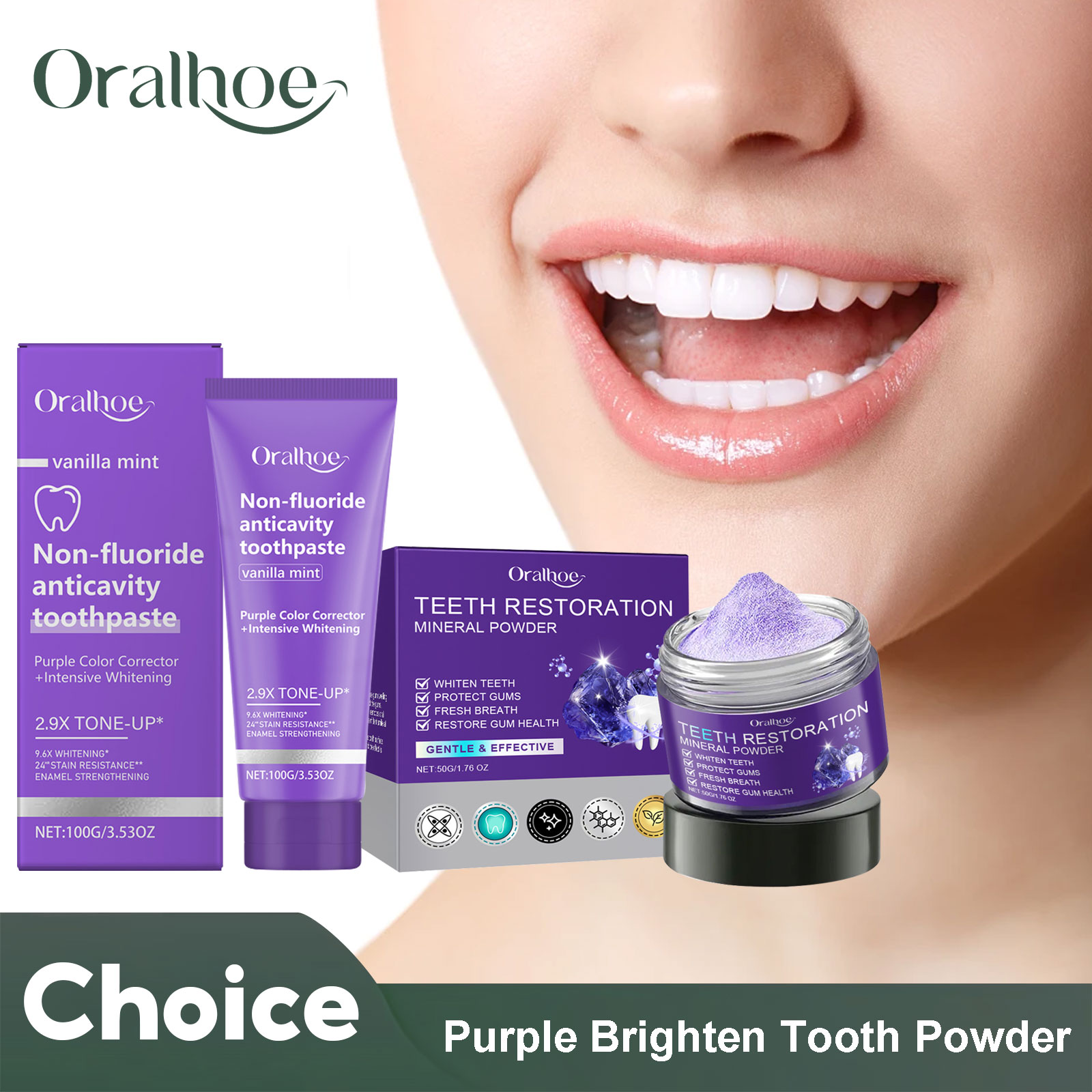 Teeth Restoration Mineral Powd - Teeth Whitening Instant ulasan dan harga