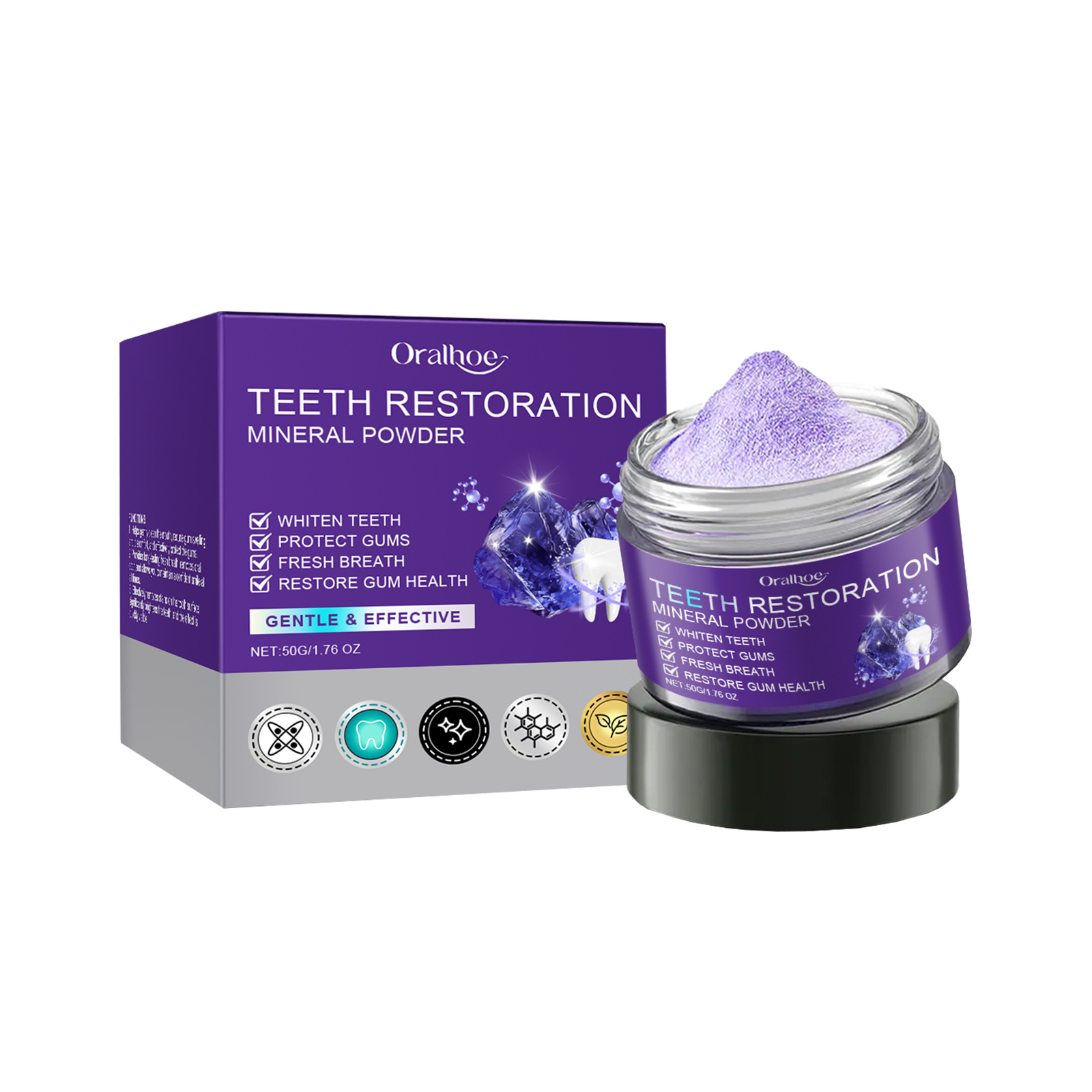 Teeth Restoration Mineral Powd - Teeth Whitening Instant ulasan dan harga