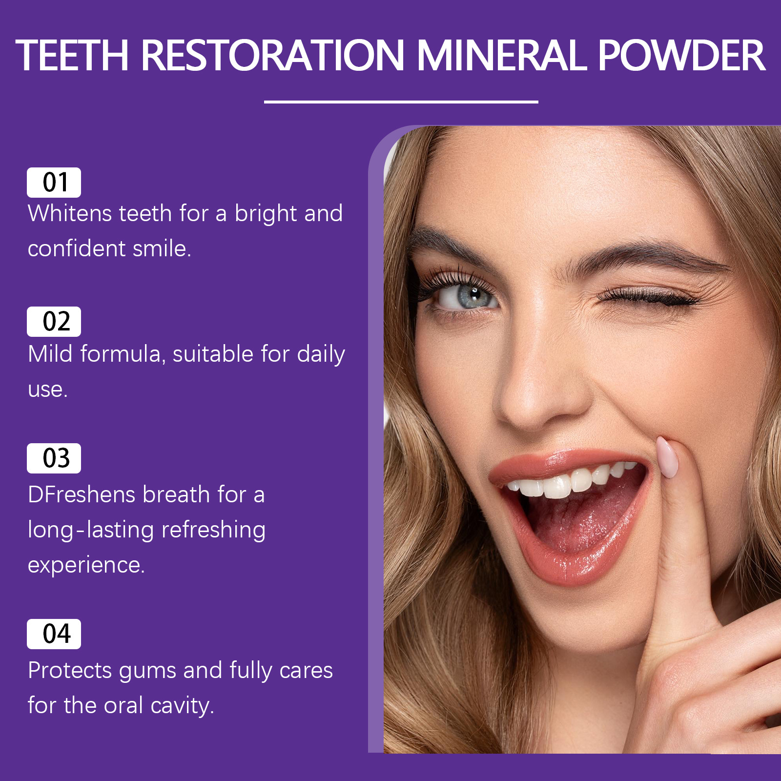 Teeth Restoration Mineral Powd - Teeth Whitening Instant ulasan dan harga