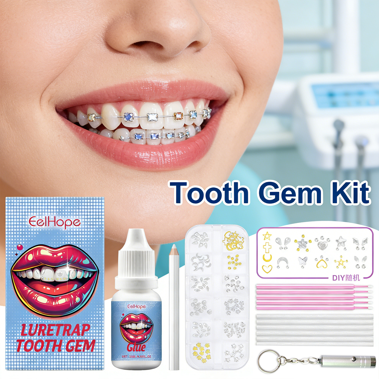 Tooth Gems Sparkling Teeth Jew - Tooth Gem Kit ulasan dan harga