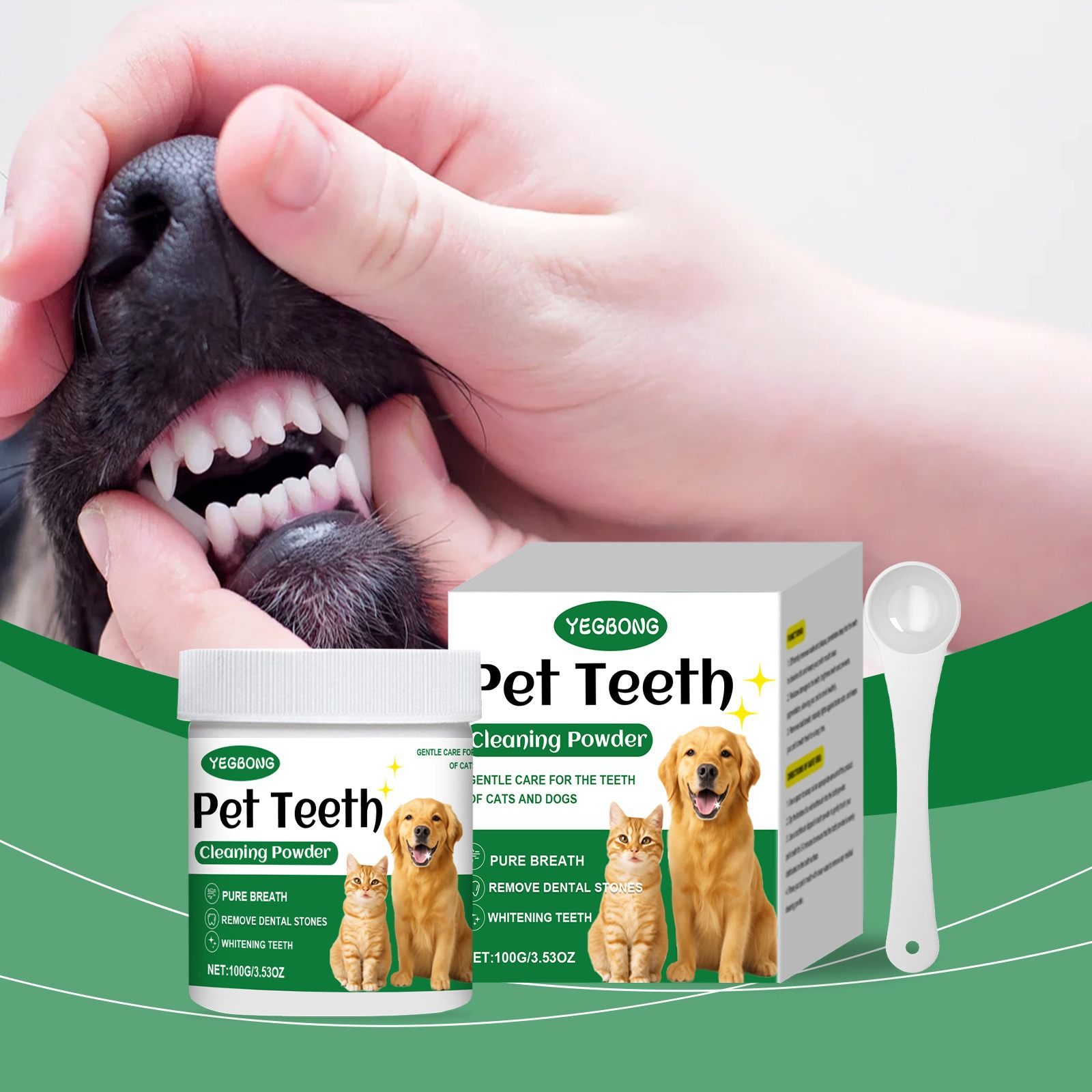 Pet Teeth Cleaning Powder Redu - Teeth Whitening Instant ulasan dan harga