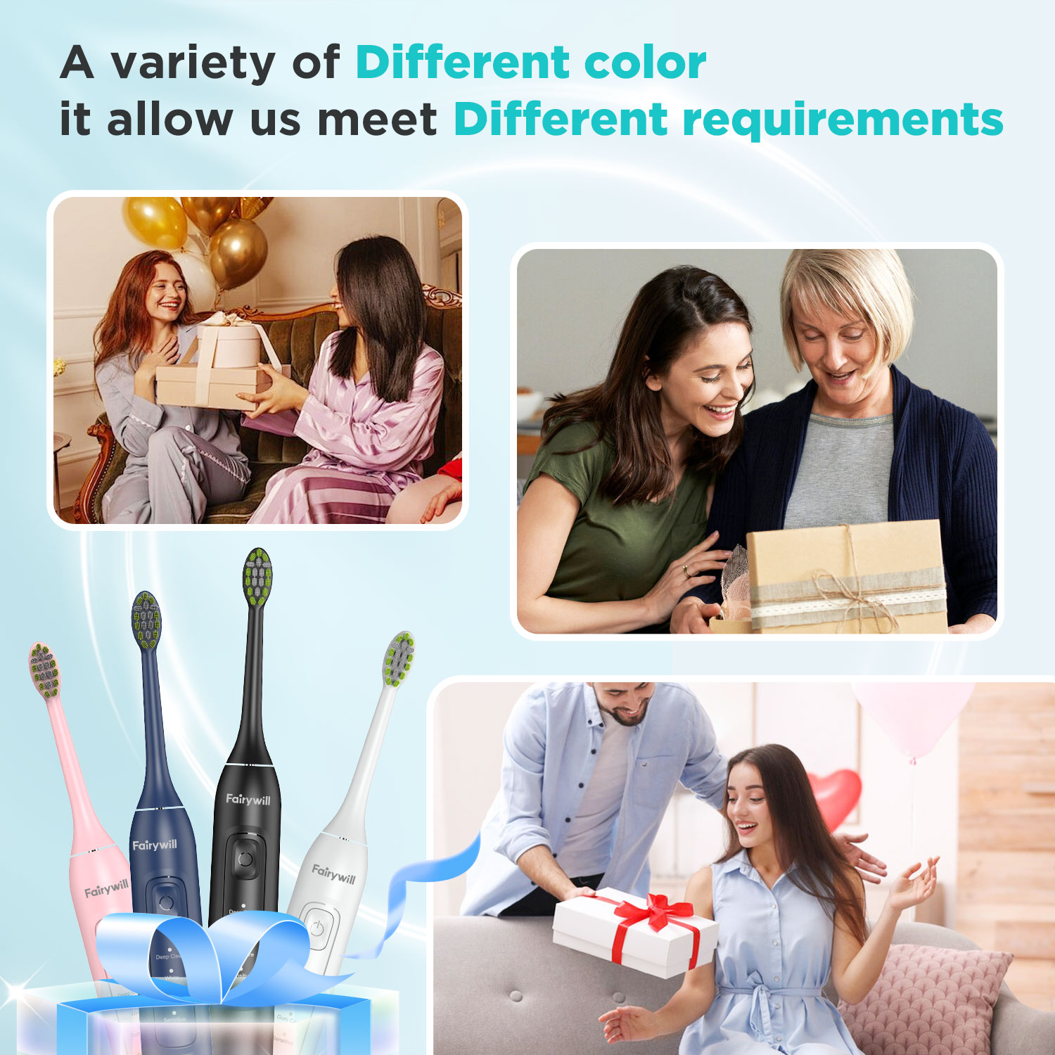 Fairywill Ultrasonic Electric  - Teeth Whitening Toothbrush ulasan dan harga