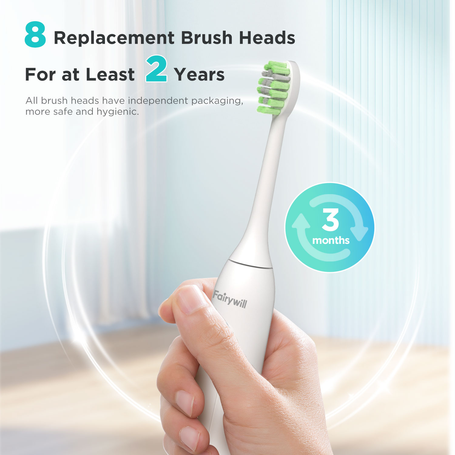 Fairywill Ultrasonic Electric  - Teeth Whitening Toothbrush ulasan dan harga