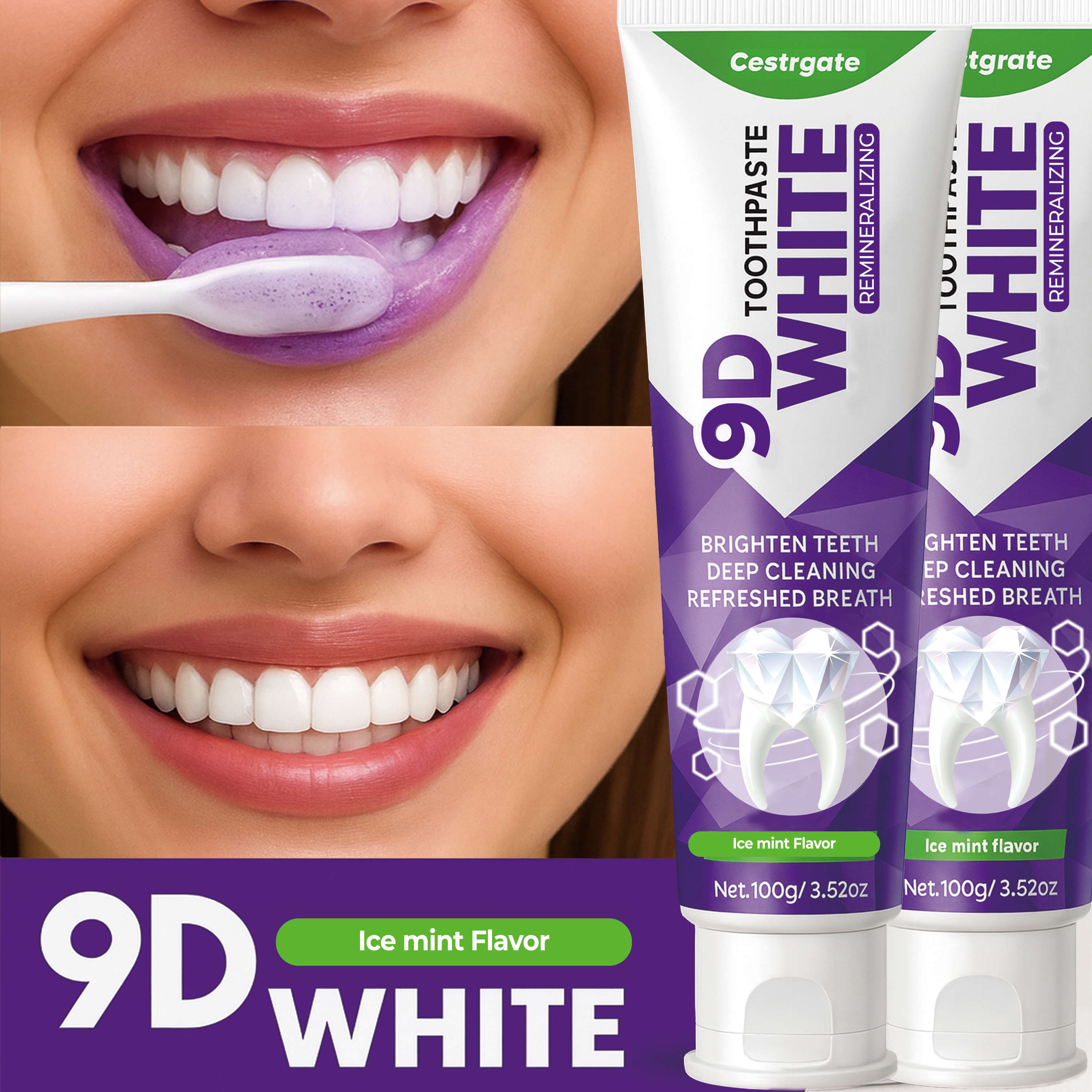 9D White 10% Hydroxyapatite To - Remineralizing Toothpaste ulasan dan harga