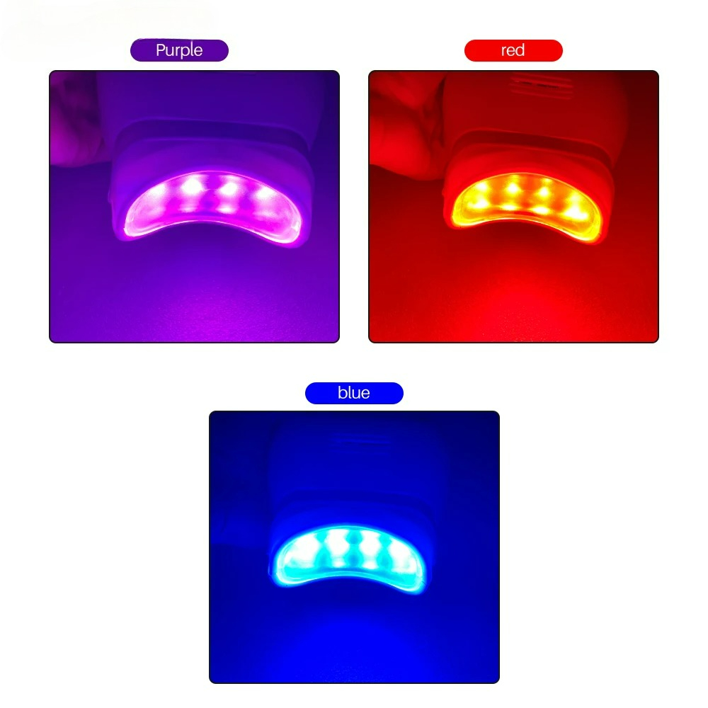 Adjustable 3 Colors LED Teeth  - Teeth Whitening Accelerator ulasan dan harga