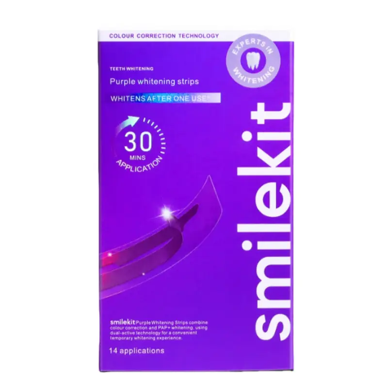 14 Pairs Purple Dental Strips  - Teeth Whitening Gel Pen ulasan dan harga