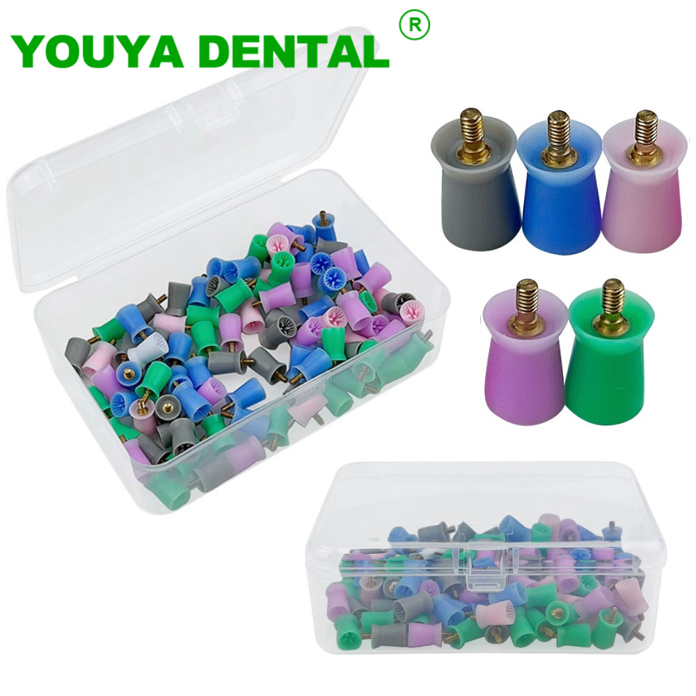 100pcs/Box Dental Prophylaxis  - Teeth Whitening Toothbrush ulasan dan harga