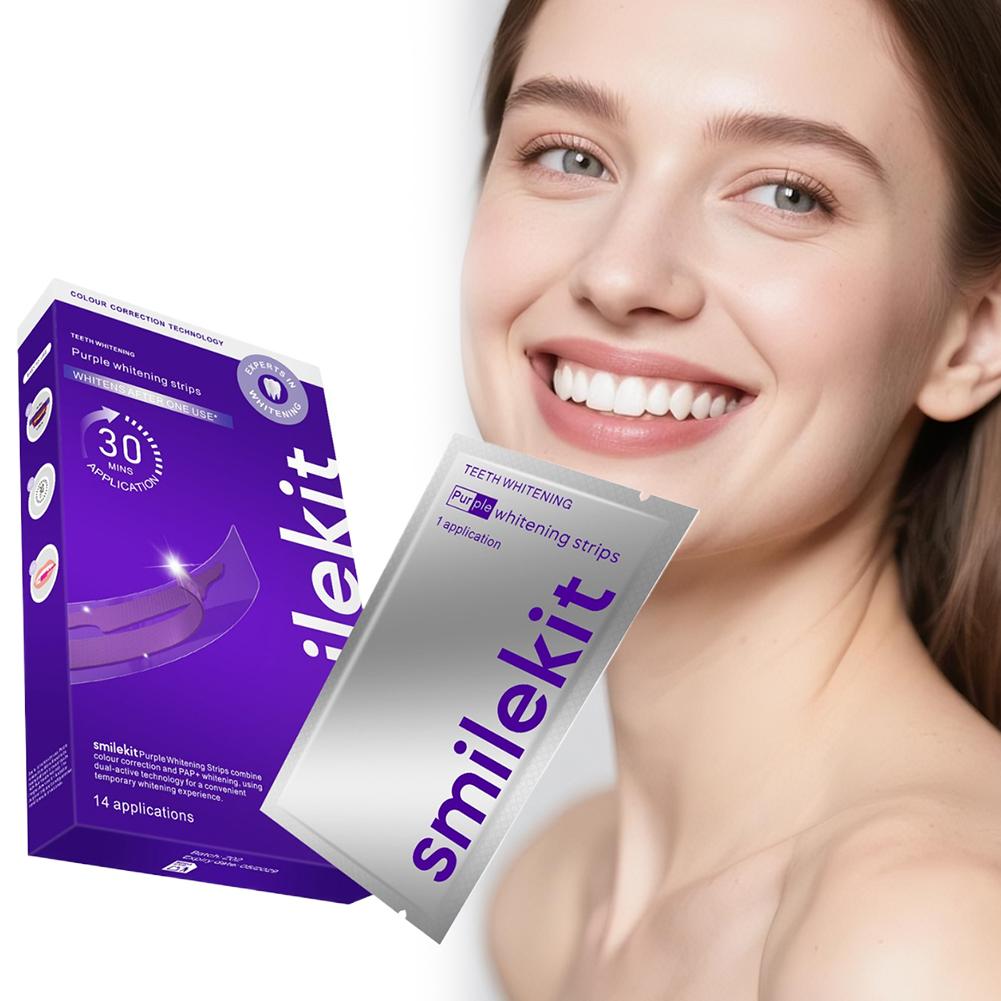 42Pairs Purple Teeth Whitening - Teeth Whitening Gel Pen ulasan dan harga