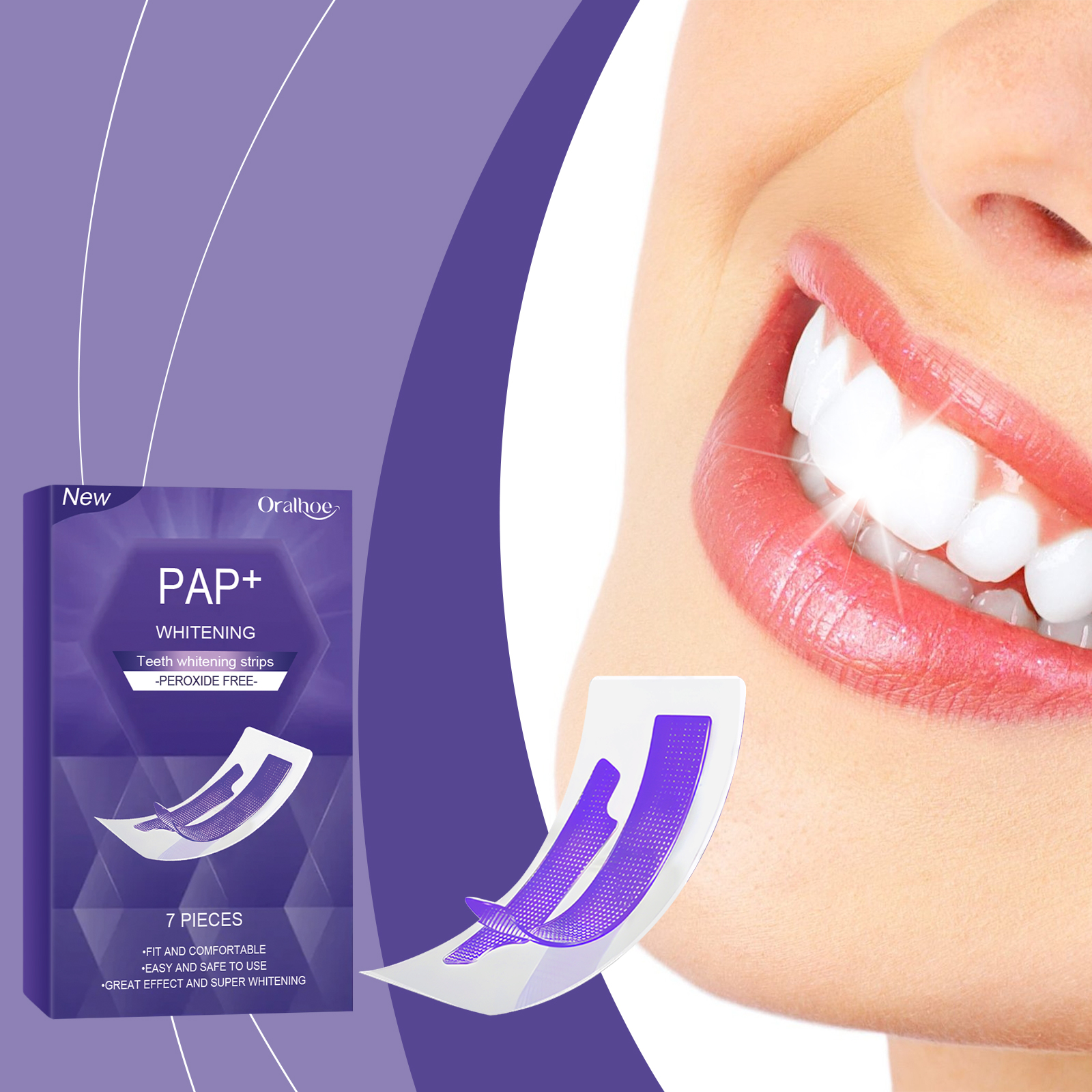 Purple Teeth Whitening Strips  - Teeth Whitening/Bleaching ulasan dan harga
