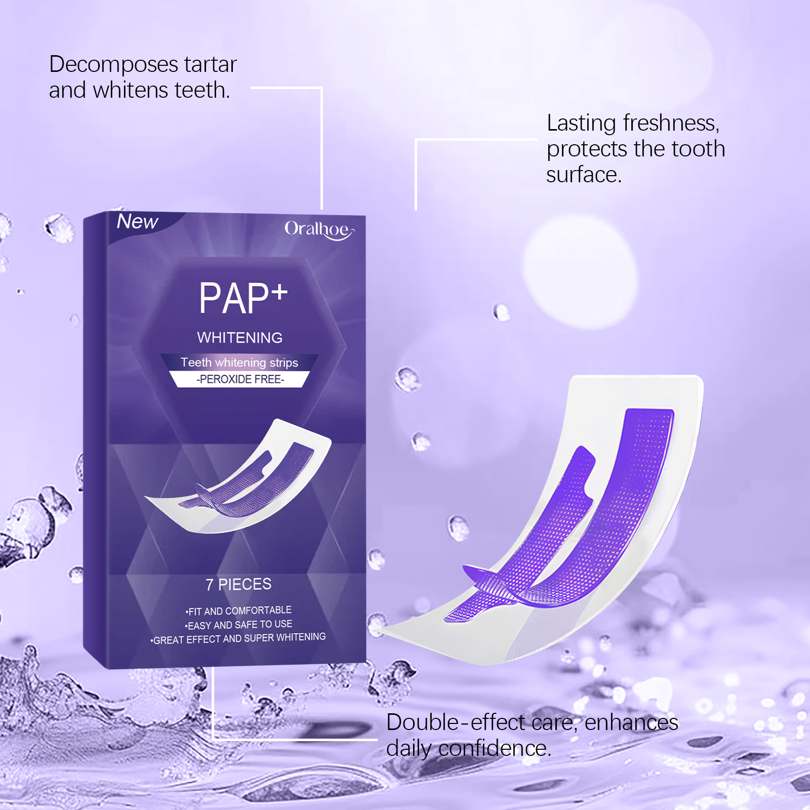 Purple Teeth Whitening Strips  - Teeth Whitening/Bleaching ulasan dan harga