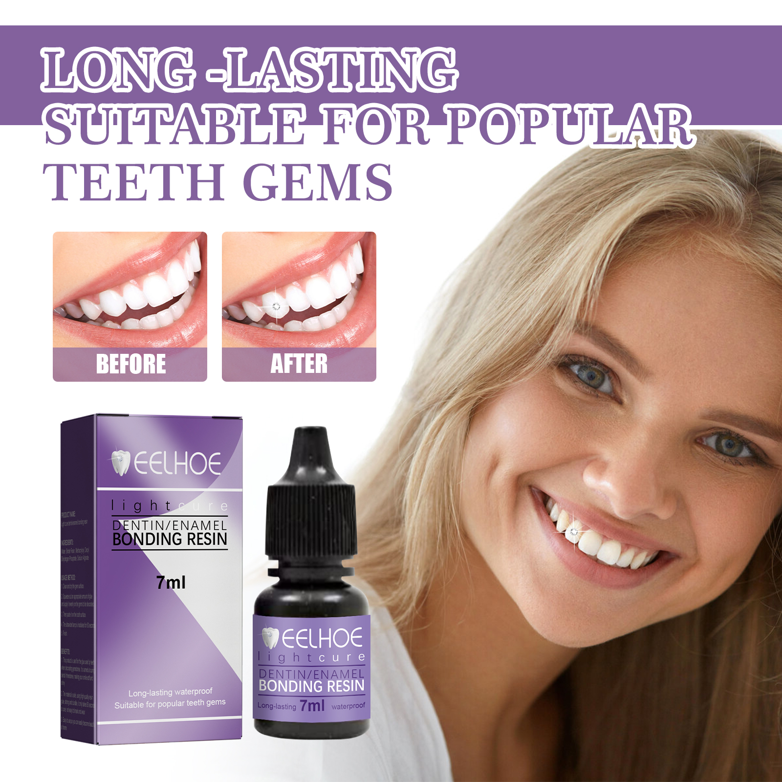 Tooth Gem Glue Dental Adhesive - Tooth Gem Kit ulasan dan harga
