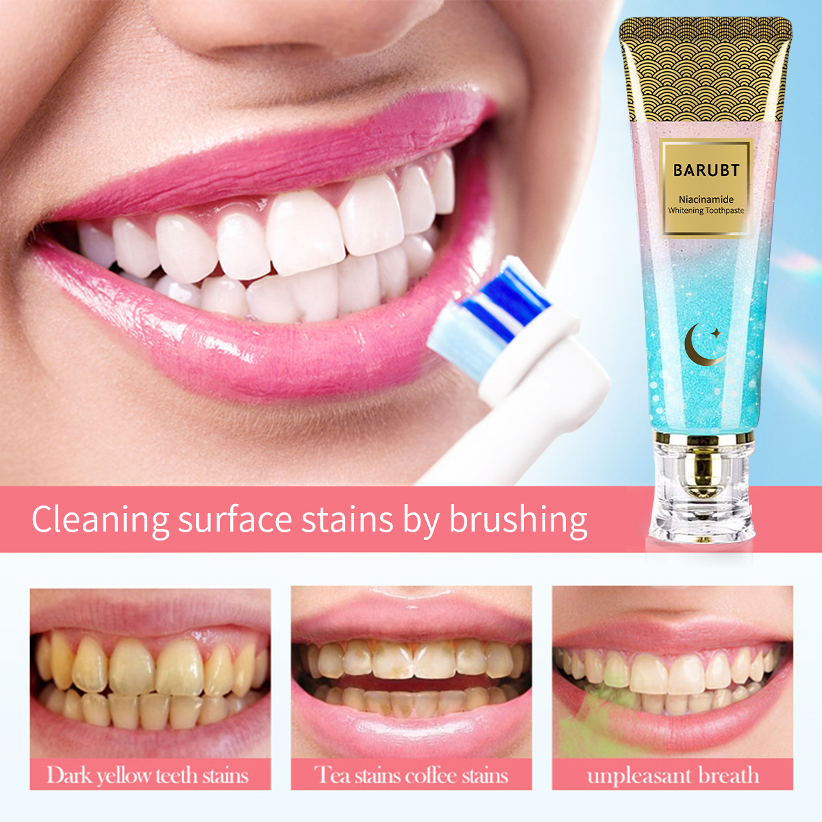BARUBT Niacinamide Whitening T - Teeth Whitening Thailand ulasan dan harga