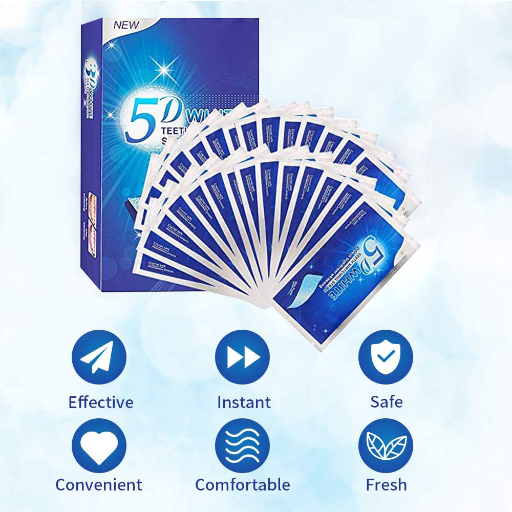 5D White Teeth Whitening Strip - Teeth Whitening Gel Pen ulasan dan harga